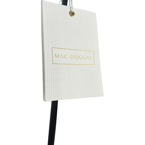 NWT Mac Duggal One Shoulder Ruched Cut Out Jersey BLACK Gown  4 - Picture 9 of 10